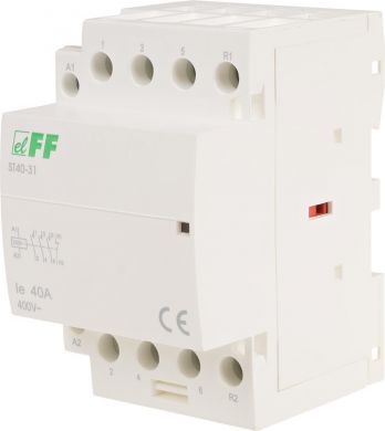 F&F ST40-31 mod. kontaktors In=40A 3NO+1NC Uk=230VAC ST40-31 | Elektrika.lv