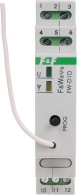 F&F Universal dimmer 230 V AC - receiver, F&Wave radio control FW-D1D | Elektrika.lv