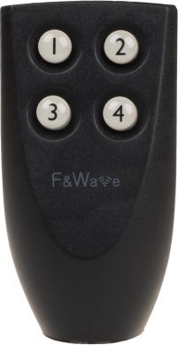 F&F Transmitter - 4-button remote control - black, F&Wave radio control FW-RC4 | Elektrika.lv