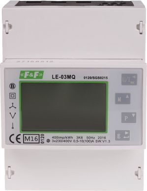 F&F Electric energy meter 3F 3x10(100A) LE-03MQ Modbus RTU, 100(5)A; MID 2310 LE-03MQ | Elektrika.lv