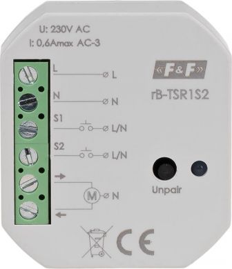 F&F Выключатель жалюзи Proxi Shape rB-TSR1S2 | Elektrika.lv
