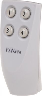 F&F 4 pogu tālvadības pults, barošanas avots - 3 V pelēks F&Wave FW-RC4G | Elektrika.lv