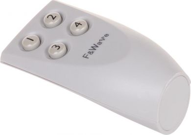 F&F Transmitter - 4-button remote control - grey, F&Wave radio control FW-RC4G | Elektrika.lv
