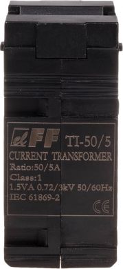 F&F TI-50/5 current transformer 2,5VA, cl. 0,5 TI-50-5 | Elektrika.lv