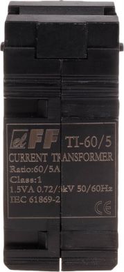 F&F TI-60/5 current transformer 2,5VA, cl. 0,5 TI-60-5 | Elektrika.lv