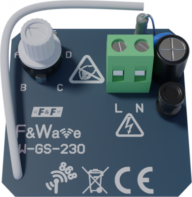 F&F 4-канальный электронный модуль для стеклянного выключателя FW-GS-230 FW-GS-230 | Elektrika.lv