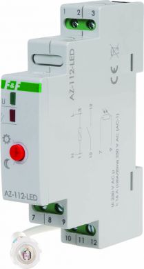F&F Gaismas jūtīgais relejs AZ-112-LED-230V  I=16A (160 A/20 ms), ar zonde AZ-112-LED-230V | Elektrika.lv