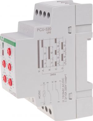 F&F Timing relay PCU-520 UNI U=12÷264 V AC/DC PCU-520UNI | Elektrika.lv