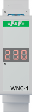 F&F Sprieguma indikators ar displeju, 1-fāze, 80÷500VAC WNC-1 | Elektrika.lv