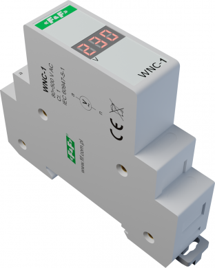 F&F Sprieguma indikators ar displeju, 1-fāze, 80÷500VAC WNC-1 | Elektrika.lv