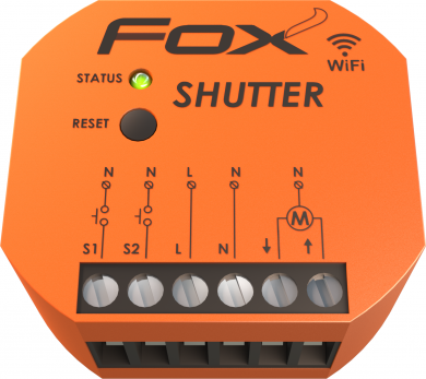 F&F SHUTTER Wi-Fi blinds controller 230V, AC-1: 6 A; AC-3: 1,5 A, 320W WI-STR1S2-P | Elektrika.lv