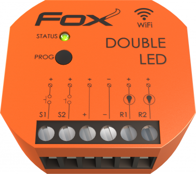 F&F DOUBLE LED 2-channels LED controller Wi-Fi, 12/24V, 4A, 9-30VDC WI-LED2S2-P | Elektrika.lv