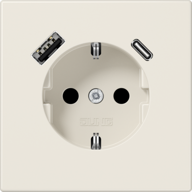Jung SCHUKO socket with USB type AC LS1520-15CA | Elektrika.lv