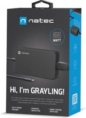 Natec Natec | USB Charger 65W | Grayling | Black NZU-2034