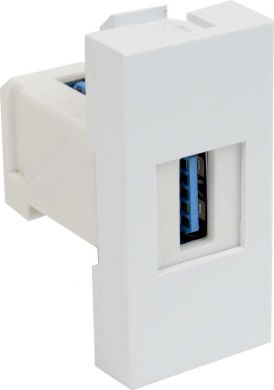 Kopos Modular data socket 45x22,5 mm - for connecting conectors USB QD 45X22.5-USB_HB | Elektrika.lv