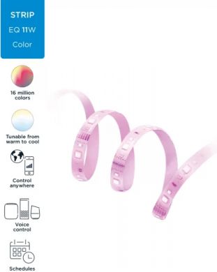 WiZ LED strip extension, Wi-Fi BLE, 11W, 2700-6500(RGB), 880Lm, 1m, IP20 929002532101 | Elektrika.lv
