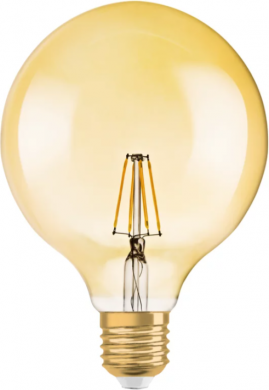 LEDVANCE LED Bulb Vintage 1906 GLOBE 52 6.5W E27 2400K 720lm ND 4058075809406 | Elektrika.lv