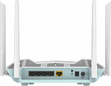 D-Link AX3200 Smart Router | R32 | 802.11ax | 800+2402 Mbit/s | 10/100/1000 Mbit/s | Ethernet LAN (RJ-45) ports 4 | Mesh Support Yes | MU-MiMO No | No mobile broadband | Antenna type External R32/E