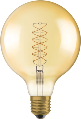 LEDVANCE LED Bulb Vintage 1906 GLOBE 125 DIM 37 4.8W E27 2200K 420lm DIM 4058075761650 | Elektrika.lv