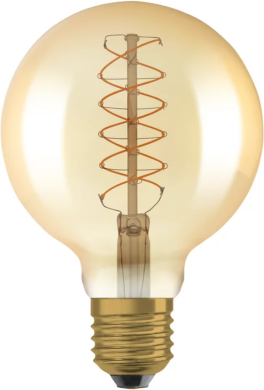 LEDVANCE LED Bulb Vintage 1906 G95-SHAPE 95 DIM 37 4.8W E27 2200K 420lm DIM 4058075761612 | Elektrika.lv