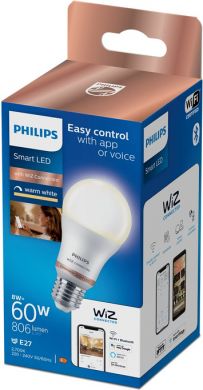 WiZ WiZ Smart LED bulb 8W(60W), A60, E27, 2700K, 927, 806Lm, 1PF/6 929002450221 | Elektrika.lv