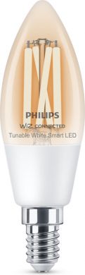 WiZ WiZ Умная LED лампочка 4.9W(40W), C37, E14, 2700-6500K, 927-965, 470Lm, 1PF/6, прозрачная 929003017621 | Elektrika.lv