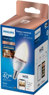 WiZ WiZ Smart LED bulb 4.9W(40W), C37, E14, 2700K, 927, 470Lm, 1PF/6 929002448521 | Elektrika.lv