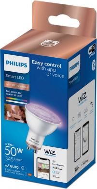 WiZ WiZ Smart LED bulb 4.7W(50W), PAR16, GU10, 2200-6500K (RGB), 922-965, 345Lm, 1PF/6 929002448421 | Elektrika.lv