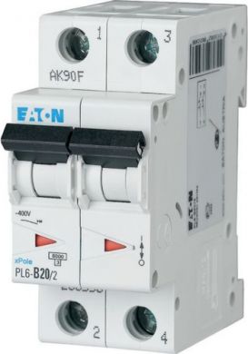 EATON PL6-C20/2 Automātslēdzis 2P C 20A 286568 | Elektrika.lv