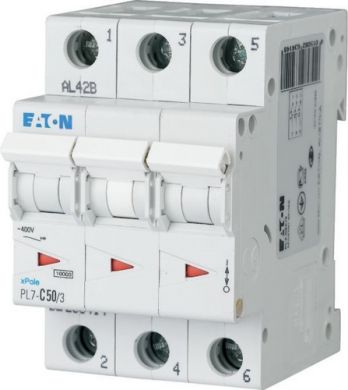 EATON PL7-B50/3 Automātslēdzis 3P B 50A 263400 | Elektrika.lv