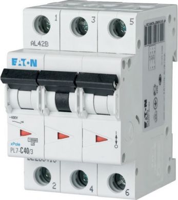EATON PL7-C40/3 Automātslēdzis 3P C 40A 263413 | Elektrika.lv