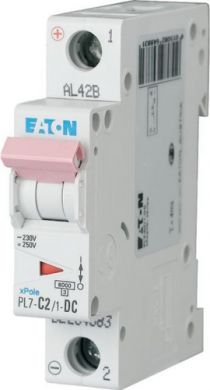 EATON PL7-C2/1-DC Miniature circuit breaker (MCB) 1P C, DC 2A 264883 | Elektrika.lv