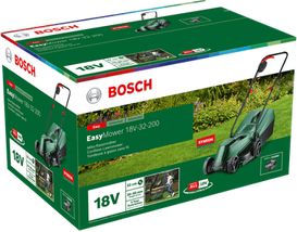 BOSCH Battery lawnmower EasyMower 18V-32-200, w battery 1x4Ah, 32cm, 3 levels, 31L 06008B9D00 | Elektrika.lv