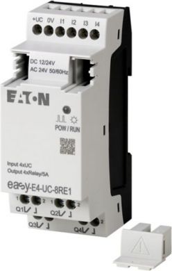 EATON EASY-E4-UC-8RE1 EASY I/O expansion 12/24 V DC, 24 V AC, 4, inputs, screw terminal 197217 | Elektrika.lv