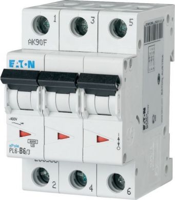 EATON PL6-C6/3 Aвтоматический выключатель 6A 3P C 286598 | Elektrika.lv