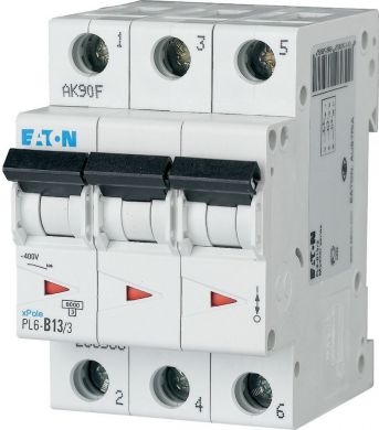 EATON PL6-C13/3 Miniature Circuit Breaker 13A 3P C 286600 | Elektrika.lv