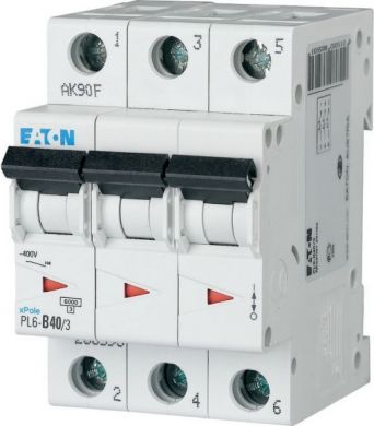 EATON PL6-B40/3 Aвтоматический выключатель 40A 3P B 286593 | Elektrika.lv