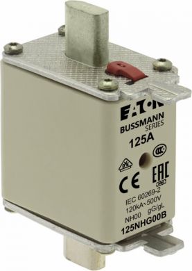 EATON 125A 500V GG/GL NH 00 Drošinātājs 125NHG00B | Elektrika.lv