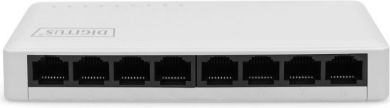 Digitus  Digitus | 8-Port Gigabit Ethernet Switch | DN-80064-1 | Unmanaged | Desktop | 1 Gbps (RJ-45) ports quantity | 10 Gbps (RJ-45) ports quantity | SFP ports quantity | SFP+ ports quantity | Combo ports quantity | PoE ports quantity | PoE+ ports quantity DN-80064-1