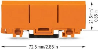 Wago Mounting carrier; for single- and double-row con. 2273 2273-500 | Elektrika.lv
