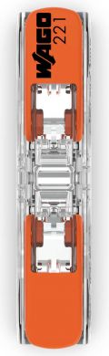 Wago Inline splicing connector; 2-conductor; 32A/450V 0.2-4mm&sup2; 221-2411 | Elektrika.lv