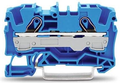 Wago 2-проводная проходная клемма, 6mm2, синяя 2006-1204 | Elektrika.lv