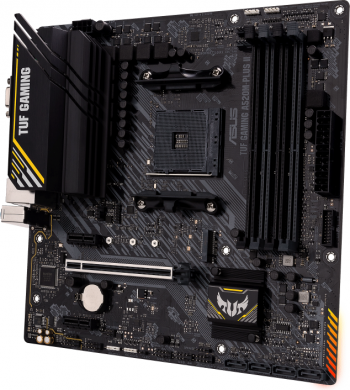 Asus Asus | TUF GAMING A520M-PLUS II | Processor family AMD | Processor socket AM4 | DDR4 DIMM | Memory slots 4 | Supported hard disk drive interfaces 	SATA, M.2 | Number of SATA connectors 4 | Chipset  AMD A520 | Micro ATX 90MB17G0-M0EAY0
