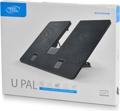 Deepcool Deepcool | U-Pal | Notebook stand- cooler up to 19" | Black DP-N214A5_UPAL