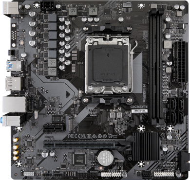 Gigabyte Gigabyte | A620M H 1.0 M/B | Processor family AMD | Processor socket AM5 | DDR5 DIMM | Memory slots 2 | Supported hard disk drive interfaces SATA, M.2 | Number of SATA connectors 4 | Chipset AMD A620 | Micro ATX A620M H