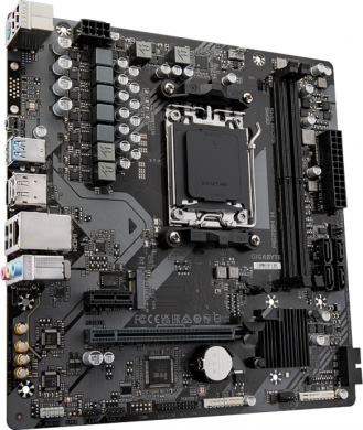 Gigabyte Gigabyte | A620M H 1.0 M/B | Processor family AMD | Processor socket AM5 | DDR5 DIMM | Memory slots 2 | Supported hard disk drive interfaces SATA, M.2 | Number of SATA connectors 4 | Chipset AMD A620 | Micro ATX A620M H