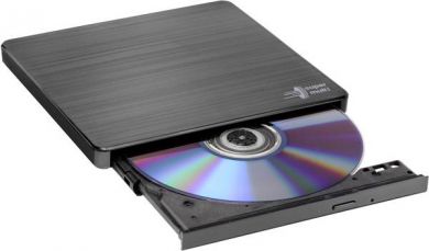  H.L Data Storage | Ultra Slim Portable DVD-Writer | GP60NB60 | Interface USB 2.0 | DVD±R/RW | CD read speed 24 x | CD write speed 24 x | Black | Desktop/Notebook GP60NB60.AUAE12B