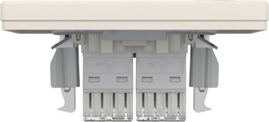 Schneider Electric Компьютерная розетка 2xRJ45 cat5e UTP с рамкой бежевая Asfora EPH4400123 | Elektrika.lv