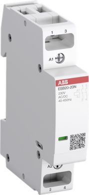 ABB ESB20-20N-06 Installation Contactor 20А АС-1 2NО 230V 1SBE121111R0620 | Elektrika.lv