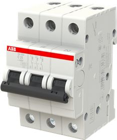 ABB SH203-C25 Miniature Circuit Breaker 6kA 25A 3P 2CDS213001R0254 | Elektrika.lv